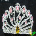 Venta al por mayor brillo elegante Rhinestone reina princesa tiara corona